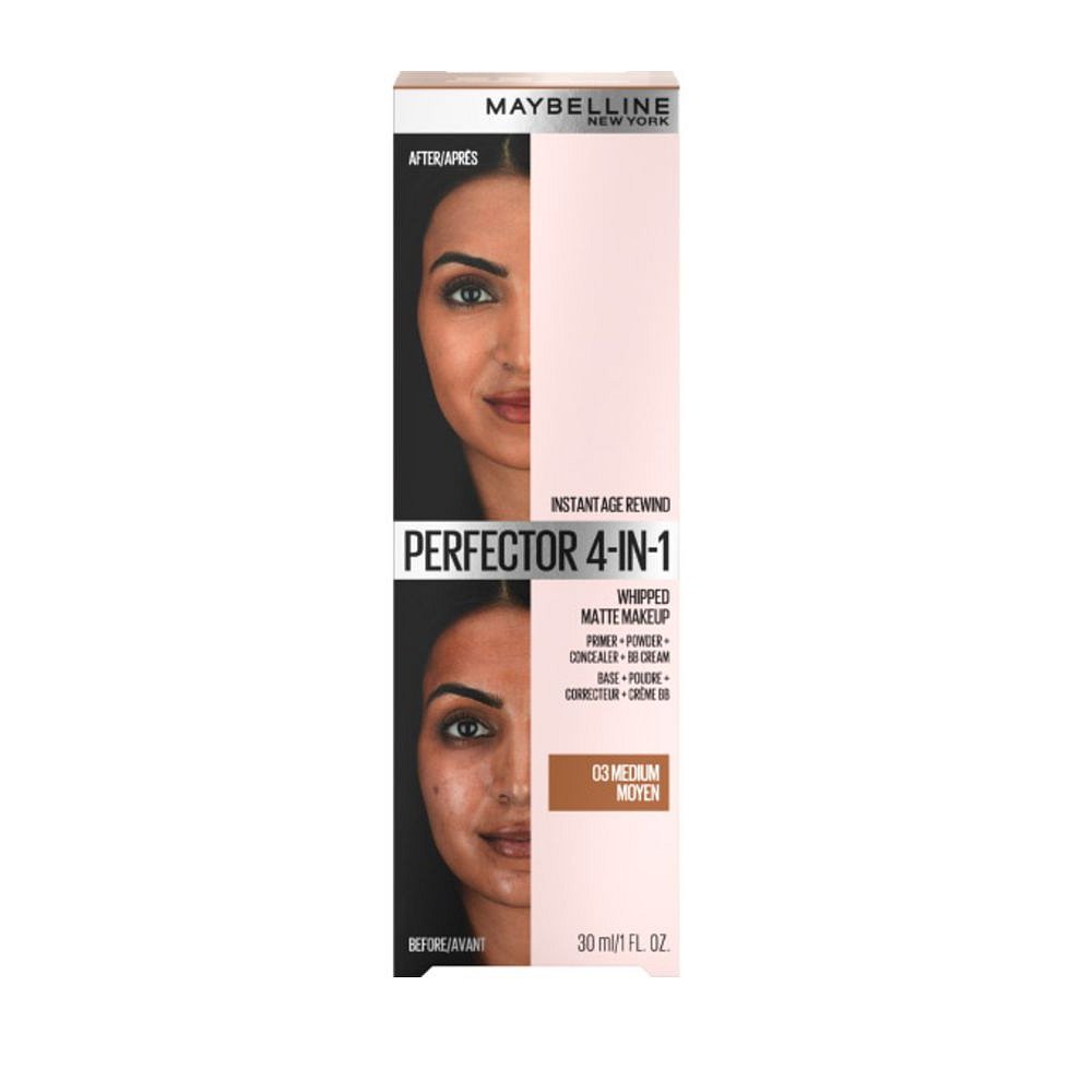 Maybelline Instant Age Rewind Perfector 4v1 odstín 02 Medium matující make-up 18 g