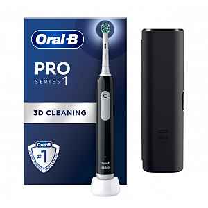 Oral-B Pro Series 1 elektrický zubní kartáček + pouzdro Black