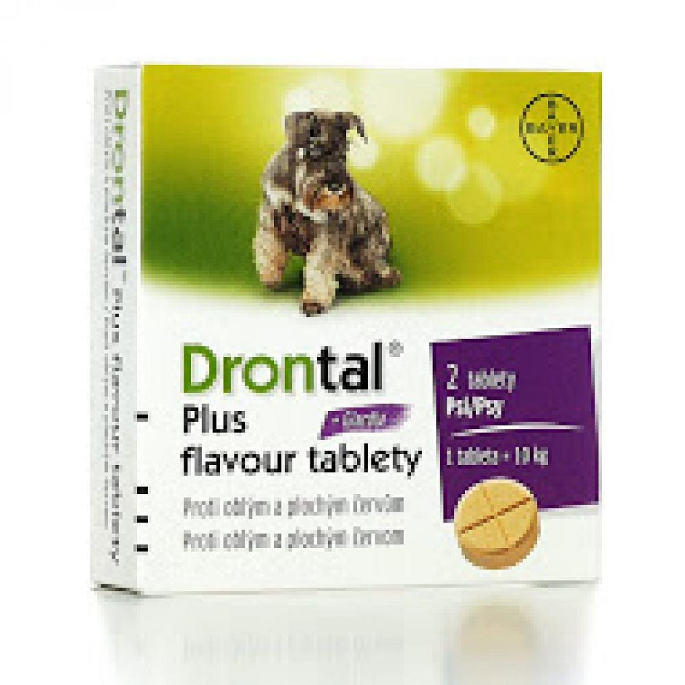 BAYER Drontal Plus Flavour - odčervovací tablety 2ks