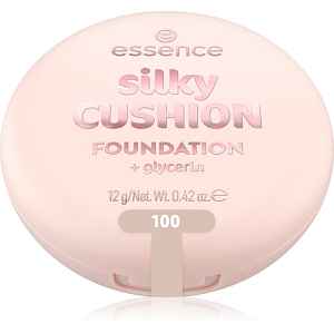 essence silky CUSHION FOUNDATION make-up v houbičce se středním krytím odstín 100 12 g