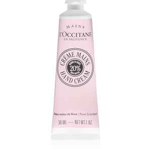 L’Occitane Shea Butter Rose Hand Cream pečující krém na ruce s vůní růží 30 ml