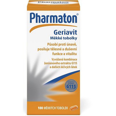 Pharmaton Geriavit cps.mol.100 měkkých tobolek