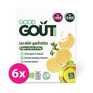Good Gout BioWafle s oregánem a olivovým olejem 6 x 24 g Good Gout BIO