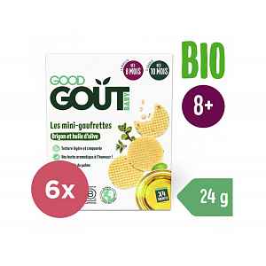 Good Gout BioWafle s oregánem a olivovým olejem 6 x 24 g Good Gout BIO