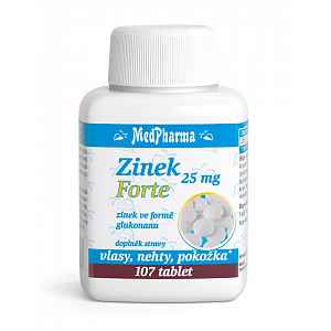 MEDPHARMA Zinek Forte 25 mg 107 tablet