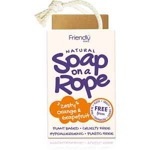 Friendly Soap Soap on a Rope Orange & Grapefruit přírodní mýdlo na šňůrce 95 g