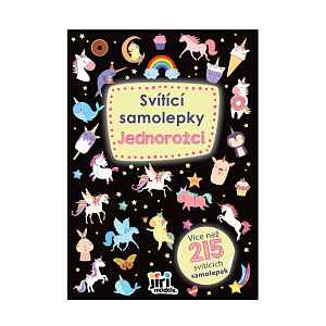 JIRI MODELS Svítící samolepky Jednorožci 1 ks