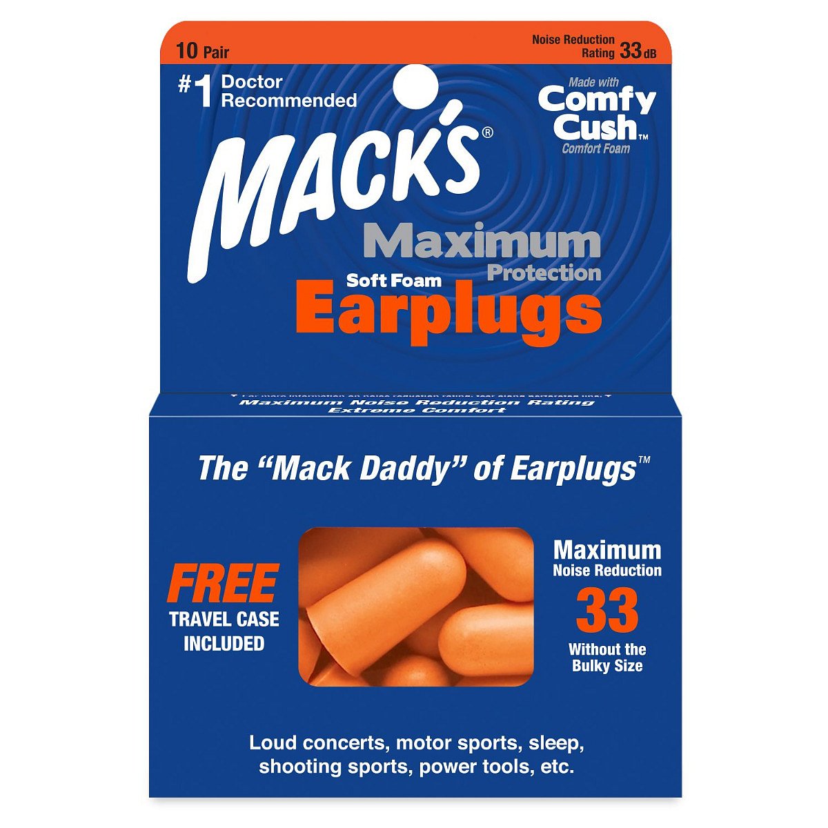 MACKS Maximum Protection špunty do uší 10 párů