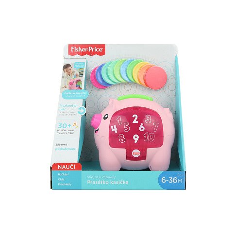 Mattel Fisher Price Prasátko kasička CZ