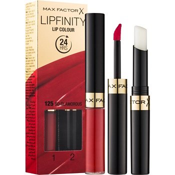 Max Factor Lipfinity dlouhotrvající rtěnka s balzámem odstín 125 So Glamorous