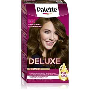 Schwarzkopf Palette Deluxe permanentní barva na vlasy odstín 5-5 Zářivě Hnědý 1 ks