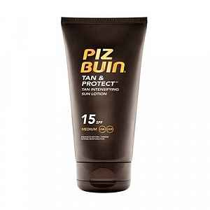 Piz Buin Tan Intensifying Sun Lotion SPF 15 opalovací mléko urychlující opalování 150 ml + dárek PIZ BUIN - letní šátek