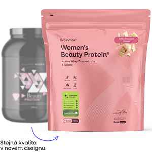 BrainMax Women Beauty Protein®, 1000 g Příchuť: Bílá čokoláda