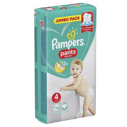 Pampers kalhotkové plenky Jumbo Pack S4 52ks