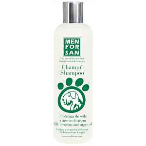 Menforsan Šampon pro psy s hedvábnými proteiny a arganovým olejem 300ml