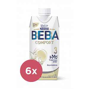 6x BEBA COMFORT 3 HM-O batolecí tekutá mléčná výživa 12+, tetra pack 500 ml