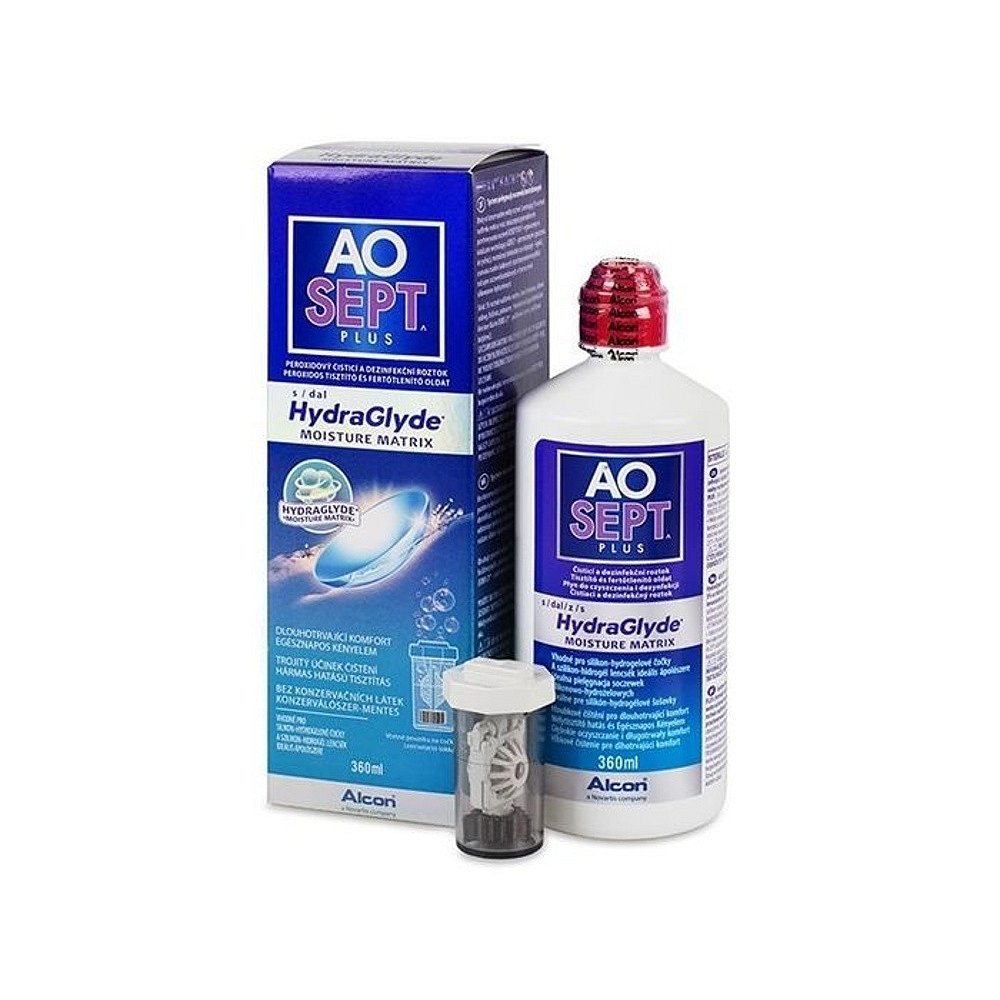AOSEPT Plus HydraGlyde s pouzdrem 360 ml