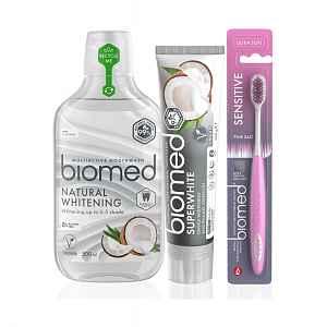 BIOMED Superwhite sada bělicí péče na zuby 3 ks