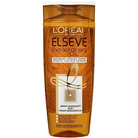 LOREAL Elseve Vyživující šampon s kokosovým olejem na normální až suché, nepoddajné vlasy 250ml