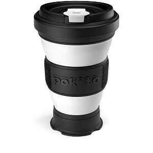 skládací hrnek do kapsy - černý až 475ml