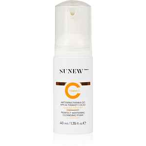 SUNEWMED+ Active Foaming Cleanser Face and Eye Makeup Removal čisticí a odličovací pěna s vitaminem C 40 ml