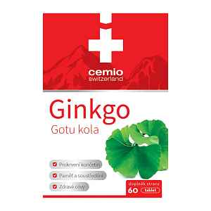 Cemio Ginkgo + Gotu kola, doplněk stravy 60 ks