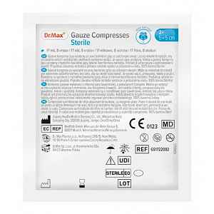 Dr. Max Gauze Compresses Sterile 5 x 5 cm 2 ks