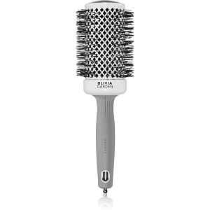 Olivia Garden Expert Shine Wavy Bristles White&Grey kartáč na vlasy průměr 55 mm 1 ks