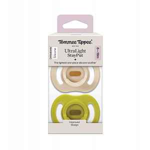 Tommee Tippee Silikonový dudlík Ultra Light 6-18m 2 ks více barevných variant
