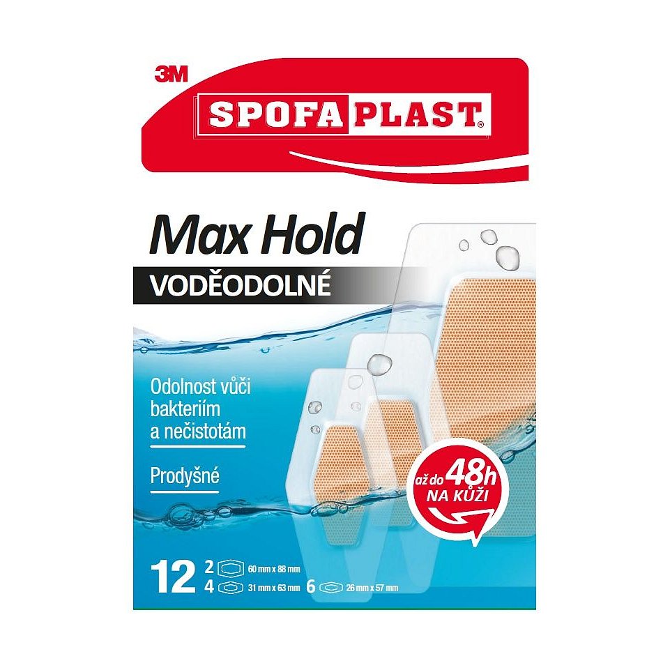 3M Spofaplast 191N Max Hold Voděodolné náplasti 12 ks