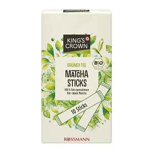 King's Crown Organický prášek Matcha v tyčinkách 20 g