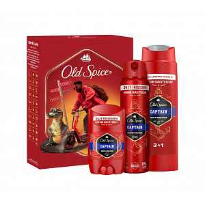 Old Spice Xmass sada Captain deodoranty a sprchový gel 3 ks