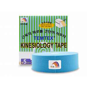 TEMTEX kinesio tape Classic XL, modrá tejpovací páska 5cm x 32m