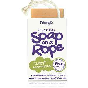 Friendly Soap Soap on a Rope Lemongrass přírodní mýdlo na šňůrce 95 g