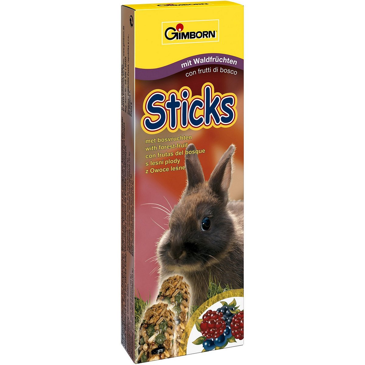 Gimbi Sticks králík lesní plody 2ks