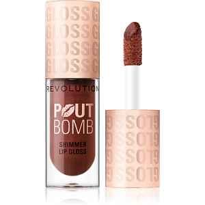 Revolution Shimmer Gloss třpytivý lesk na rty odstín Chocolate Sparkle 4.5 ml