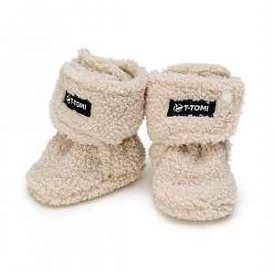 T-tomi Capáčky TEDDY Cream (9-12 měsíců) WARM