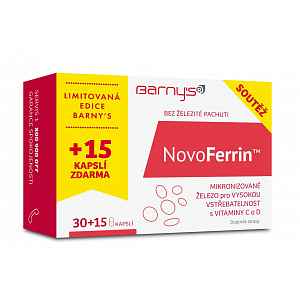 Barnys NovoFerrin cps.30+15 ZDARMA