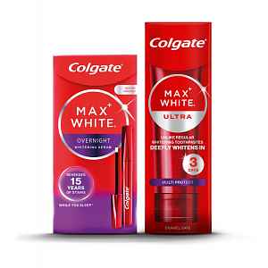 Colgate Multiprotect + Overnight bělicí sérum a zubní pasta 50 ml + 2,5 ml