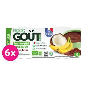 Good Gout BIO Kkokosový dezert s kakaem a banánem 6 x (2x100 g)