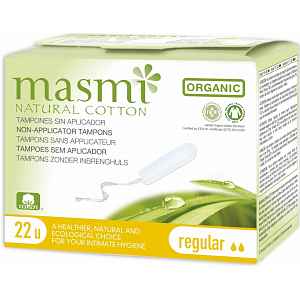 Tampony MASMI REGULAR z organické bavlny 18ks