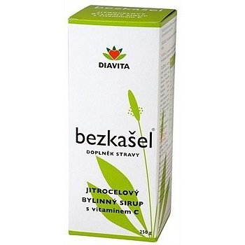 BEZKAŠEL stevia jitrocelový bylinný sirup 225 g