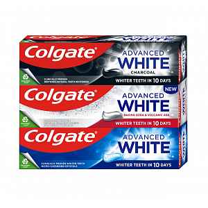 Colgate Advanced White Mix set bělicích zubních past 3x75 ml