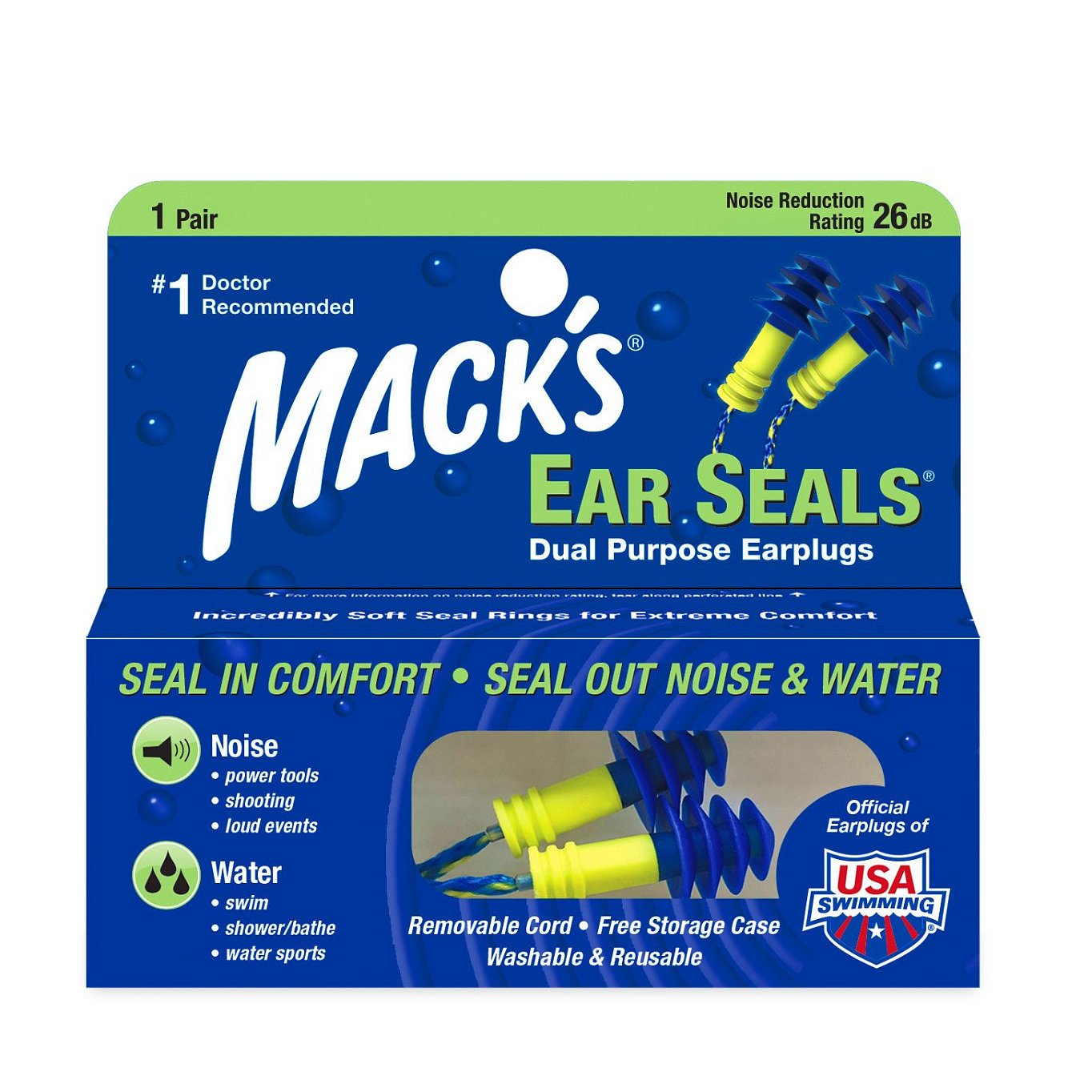 MACKS Ear Seals špunty do uší 1 pár