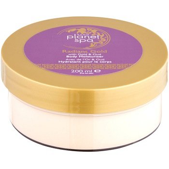 Avon Planet Spa Radiant Gold tělový krém pro rozjasnění a hydrataci 200 ml