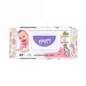 Bella Baby Happy Čisticí ubrousky oat protein a panthenol 64 ks