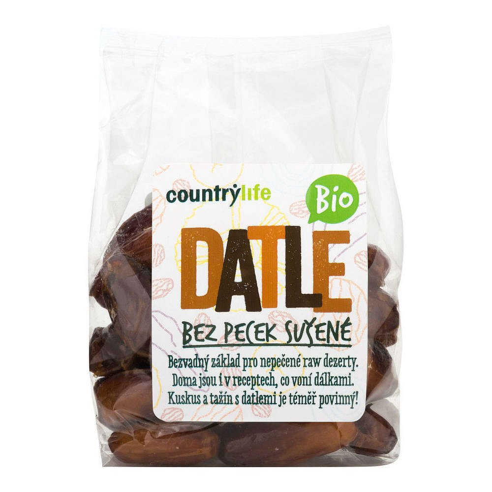 COUNTRY LIFE Datle sušené bez pecek 250 g BIO