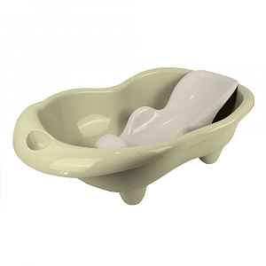 Dolu Dětská vanička Hippo s lehátkem, světle zelená, 26x84,5x50,5 cm