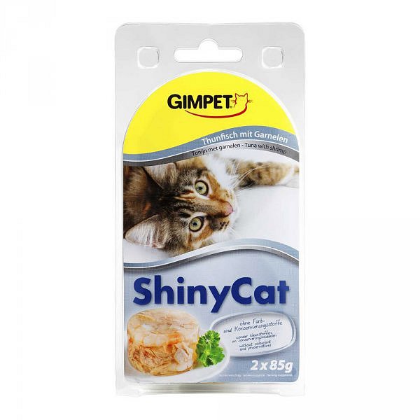 Konz.SHINY CAT tun+krevety 2x70g