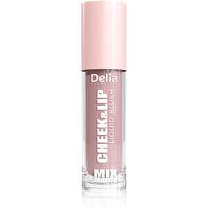 Delia Cosmetics Mix&Match Cheek & Lip Liquid Blush tekutá tvářenka na rty a tváře odstín 02 4 ml